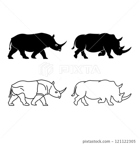 Rhino icon Design Rhino icon Design 121122305