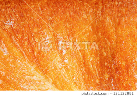 Baguette macro photo as background. Bread 121122991
