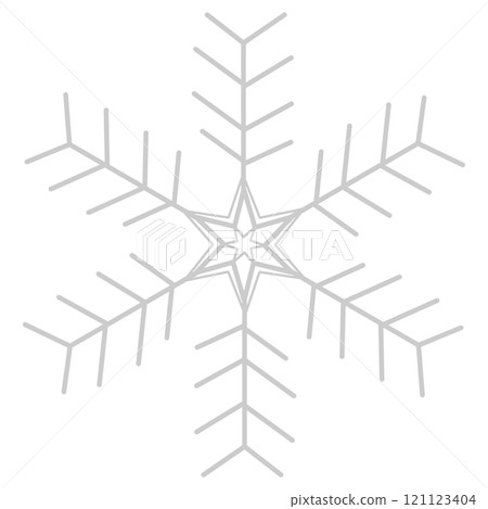 灰色雪花的插圖 121123404