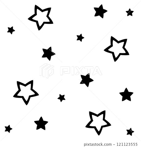 可愛的黑色流行明星圖案 121123555