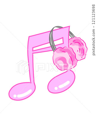 Musical note with earmuffs Musical note with earmuffs 121123698