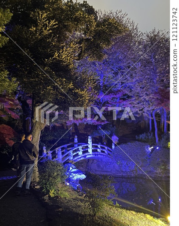 花園的夜景 花園的夜景 121123742