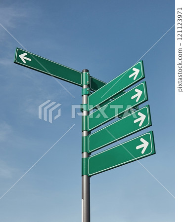 Direction signs blank boards guidepost Direction signs blank boards guidepost 121123971