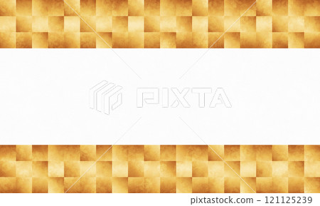 上下有紋理的格紋金色摺屏（香檳金漸變）水平背景 121125239