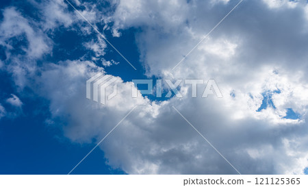 流動在藍天的白色雲彩 121125365