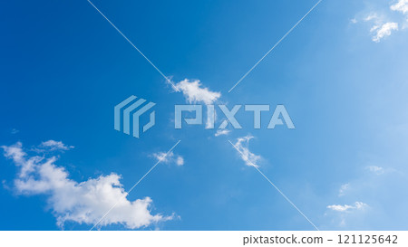 White clouds flowing in the blue sky 121125642