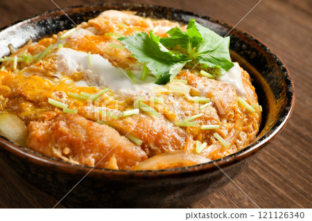 Pork cutlet on rice Pork cutlet on rice 121126340