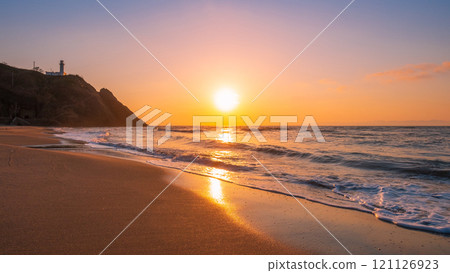 Sunset at Kakuta Beach 121126923