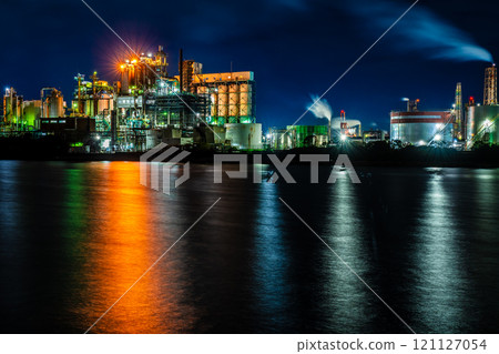 Kitakyushu Factory Night View (Nippon Steel Sumikin Chemical) [Kitakyushu City, Fukuoka Prefecture] 121127054