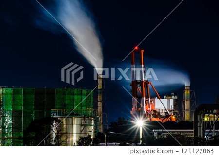 Kitakyushu Factory Night View (Nippon Steel Sumikin Chemical) [Kitakyushu City, Fukuoka Prefecture] 121127063