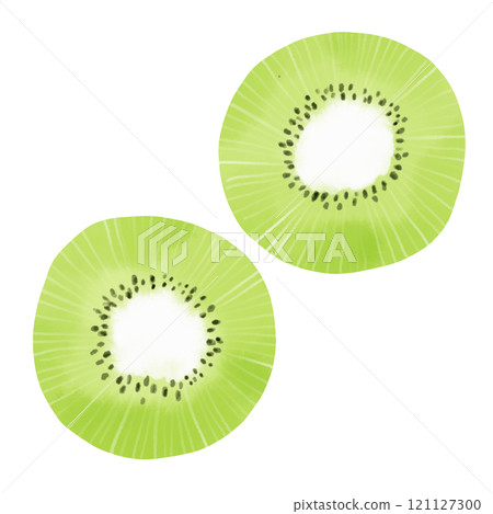Watercolor style sliced kiwi illustration Watercolor style sliced kiwi illustration 121127300