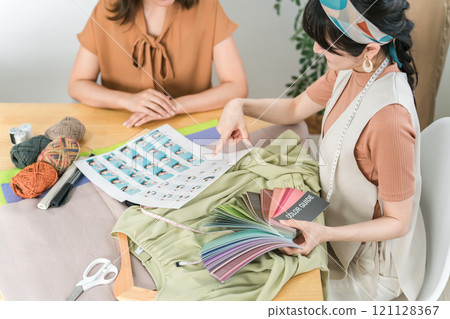 Fashion apparel stylist fashion designer color coordinator Fashion apparel stylist fashion designer color coordinator 121128367