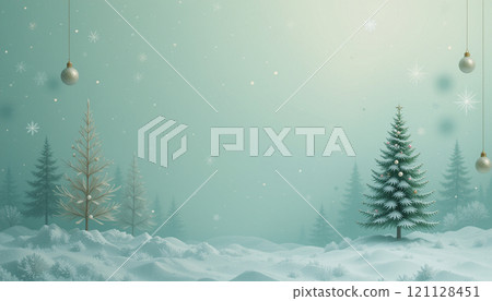 a minimalist Christmas background pastel colors. 121128451