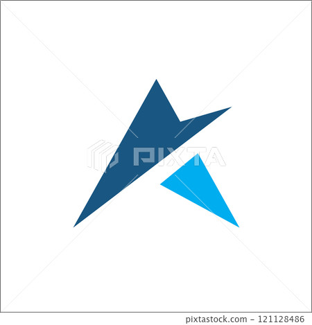 initials A logo vector abstract template 121128486