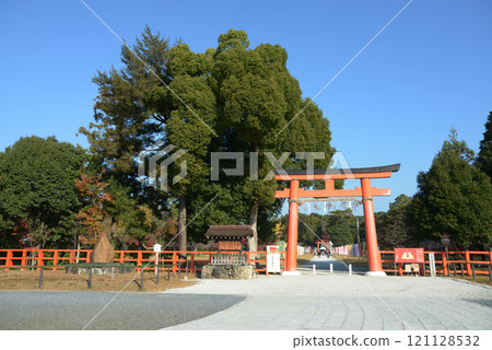 京都市北區上賀茂神社第一鳥居 121128532