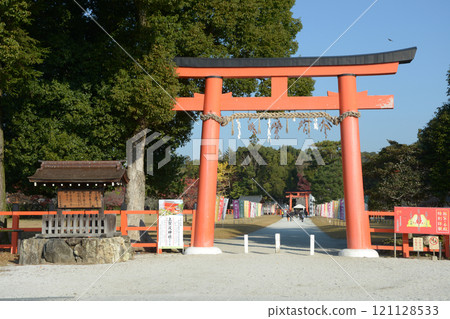 京都市北區上賀茂神社第一鳥居 121128533