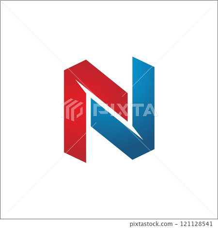 N logo vector abstract 121128541