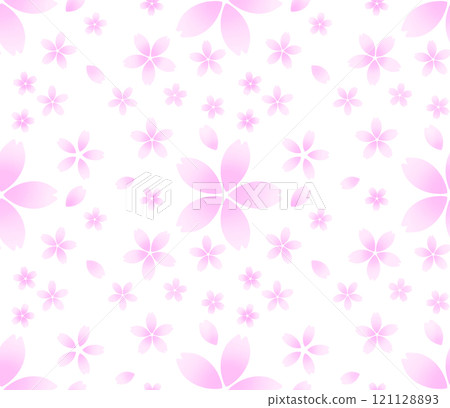 Cherry blossom seamless pattern A-6' Cherry blossom seamless pattern A-6' 121128893