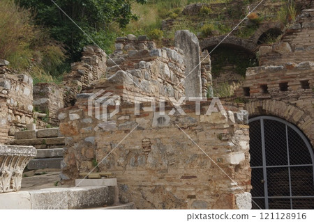 The ruins of Ephesus near Izmir, Turkey 121128916