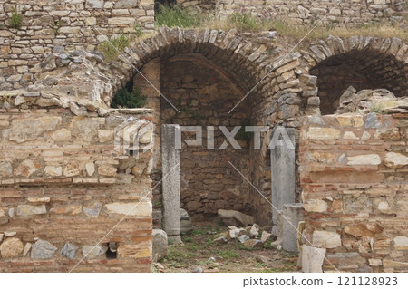 The ruins of Ephesus near Izmir, Turkey 121128923