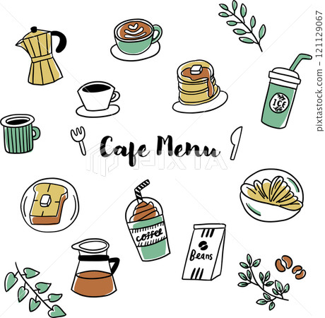Cafe menu illustration 121129067