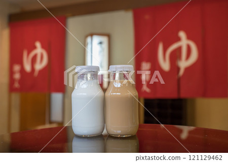 Coffee milk, milk, public bath, hot spring, after bath 121129462