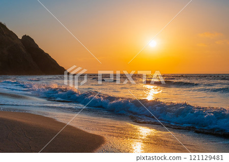 角田海灘的日落 121129481