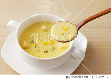 Corn soup 121129487