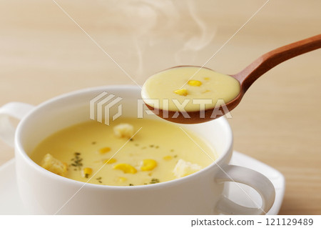 Corn soup 121129489