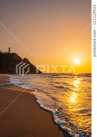 角田海灘的日落 角田海灘的日落 121129505