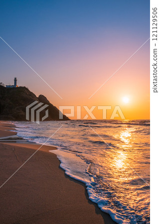 角田海灘的日落 角田海灘的日落 121129506