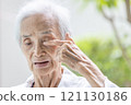 Asian senior woman with Glaucoma,pressure within the eyeball,loss of sight,old elderly with Cataract,rubbing her eye,irritated,itchy eyes,problem of lens of the eye,blurred vision,health care,medical 121130186