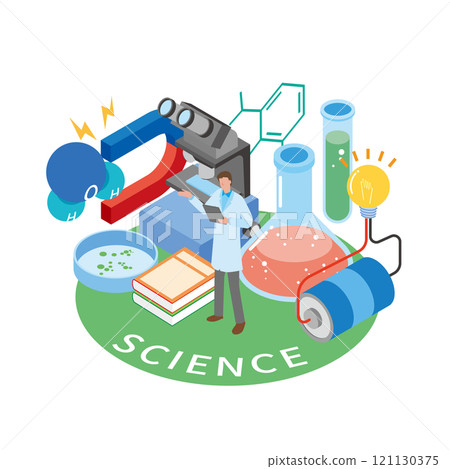科學研究實驗圖像插圖 科學研究實驗圖像插圖 121130375