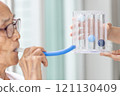 Tri ball incentive spirometer for breathing exercises,three flow respiratory exerciser,old elderly measuring the air capacity of lungs,pulmonary function test,treatment,therapy of respiratory disease 121130409