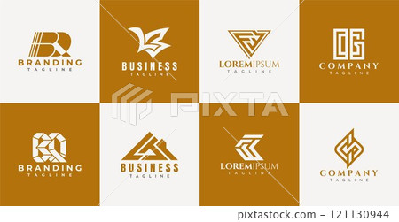 Luxury business letter BQ LB FW GI IG logo set Luxury business letter BQ LB FW GI IG logo set 121130944