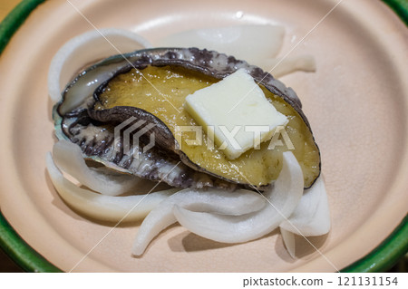 Abalone butter pot Abalone butter pot Odoriyaki Abalone butter pot Abalone butter pot Odoriyaki 121131154