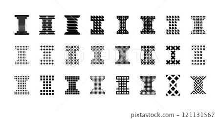 Luxury abstract letter I logo template bundle Luxury abstract letter I logo template bundle 121131567