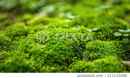 Moss growth. Generative AI 121132080