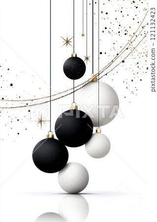 Holiday joy: Merry Christmas scene featuring cheerful decorations, festive lights, and a cozy ambiance, highlighting the warmth and happiness of this beloved holiday season. 121132423