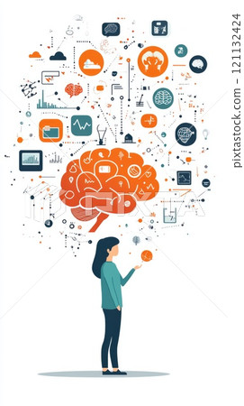 Psychological insight: psychology and psychoanalysis, mental processes and neuroscience, key to effective treatment for brain-related mental illnesses and disorders. 121132424