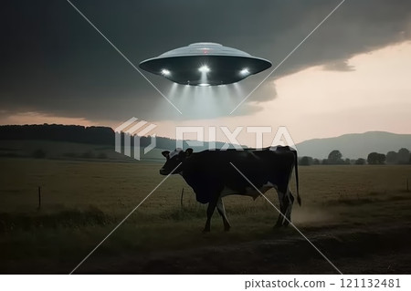 Cosmic mystery: a portrait depicting UFO phenomena, alien intrigue, focusing on the allure of outer space, extraterrestrial life, fascination surrounding interstellar encounters Cosmic mystery: a portrait depicting UFO phenomena, alien intrigue, focusing on the allure of outer space, extraterrestrial life, fascination surrounding interstellar encounters 121132481