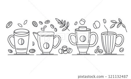 Detailed drawing: outline illustration, form and structure of subject, using precise lines to convey depth, dimension, ideal for graphic design, educational materials, artistic exploration. Detailed drawing: outline illustration, form and structure of subject, using precise lines to convey depth, dimension, ideal for graphic design, educational materials, artistic exploration. 121132487