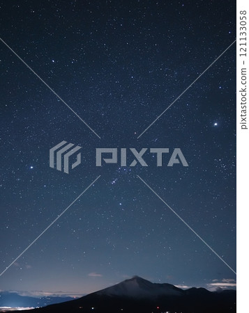 冬天的大三角和淺間山2 冬天的大三角和淺間山2 121133058