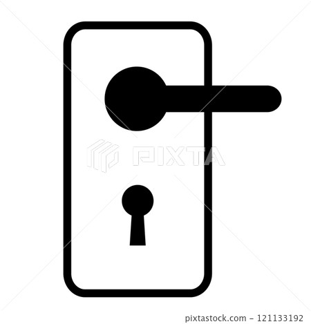 Lockable door knob with key 121133192