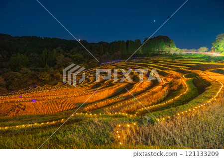 （千葉縣）小山千枚田點燈：梯田上的燈光 121133209