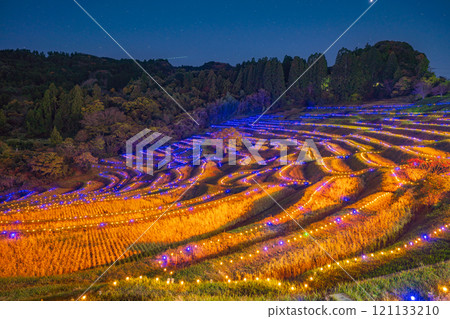 （千葉縣）小山千枚田點燈：梯田上的燈光 121133210