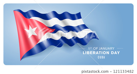 Cuba happy liberation day greeting card, banner vector illustration Cuba happy liberation day greeting card, banner vector illustration 121133482