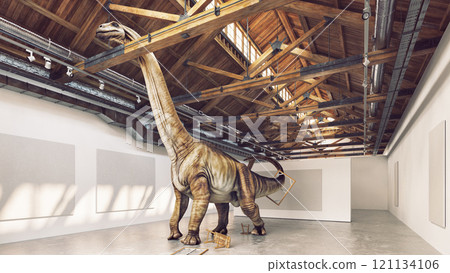 Dinosaur in an art gallery Dinosaur in an art gallery 121134106