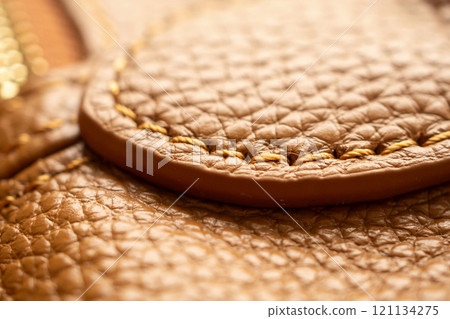 luxury brown leather bag texture background with stitching luxury brown leather bag texture background with stitching 121134275