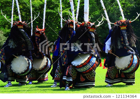 Iwate Prefecture Folk Performing Arts Performance Deer Dance Iwate Prefecture Folk Performing Arts Performance Deer Dance 121134364
